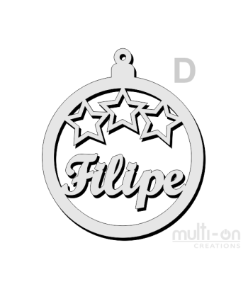 Bolas de Natal personalizadas com nome