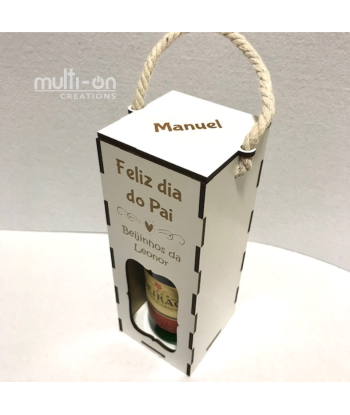 Caixa MDF para oferta Licor Beirão 20cl