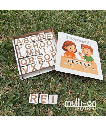 Conjunto de 100 letras móveis