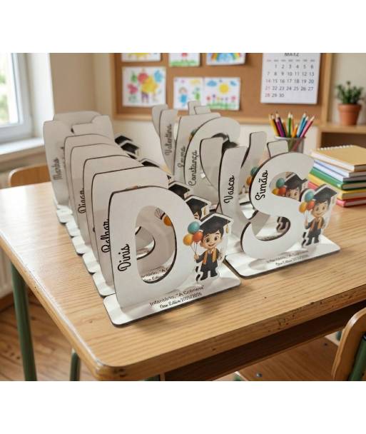 Troféus Finalistas JI "Inicial" e nome em MDF personalizado